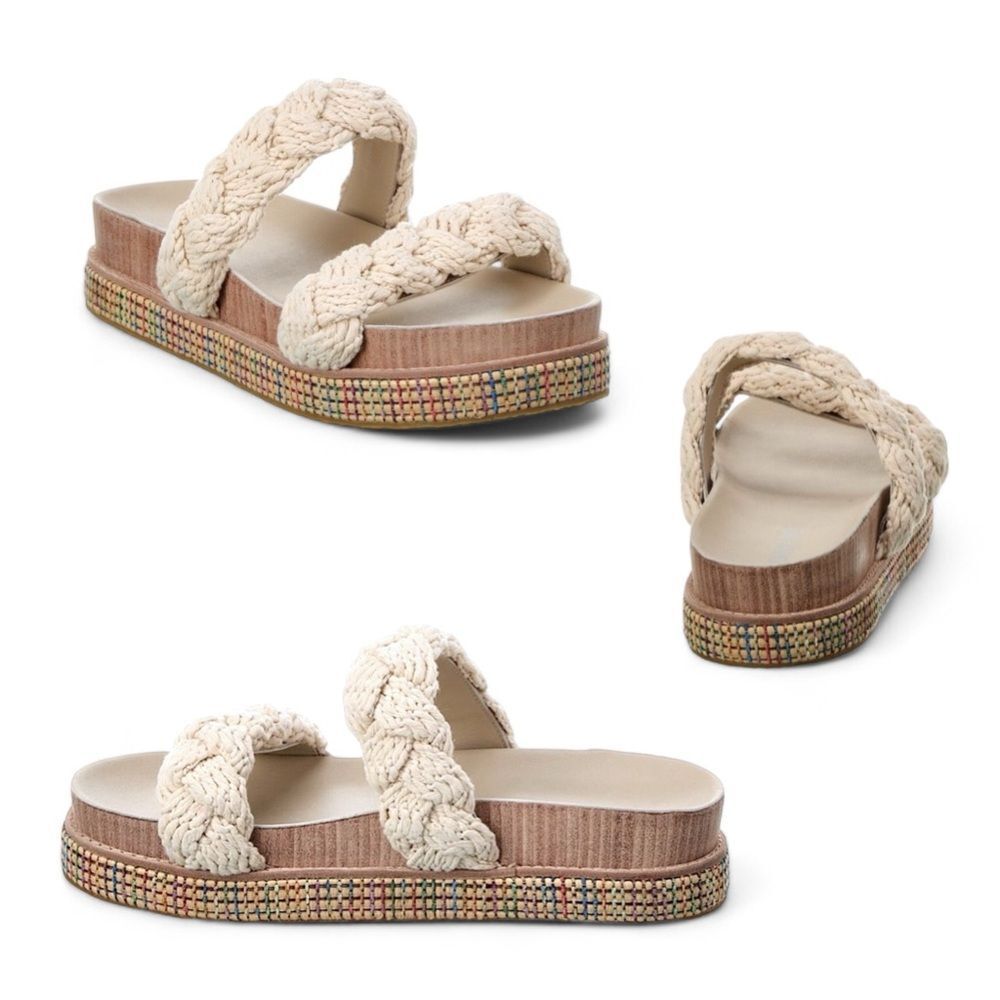 Johnny Was Braided Rope Sandals